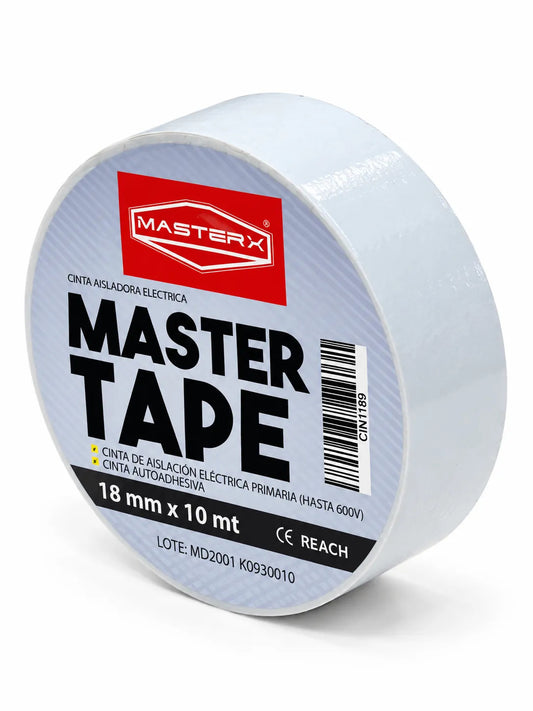 CINTA AISLADORA 3/4 X 10 MT BLANCO #1500 MASTERX