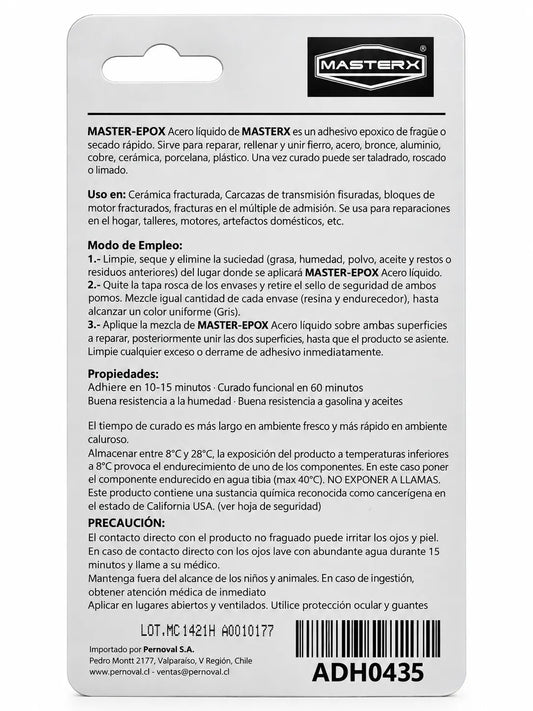 ADHESIVO EPOXI AC.LIQUIDO 56GR MASTEREPOX
