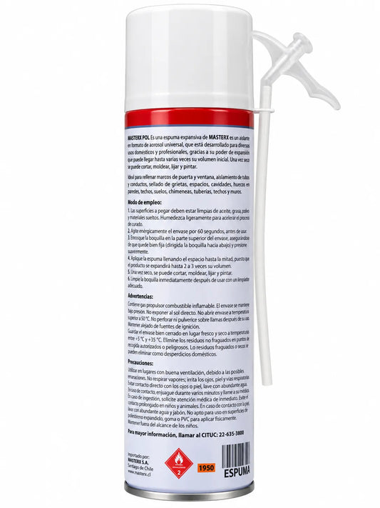 ESPUMA POLIURETANO EXPANS 500ML SPRAY NORMAL