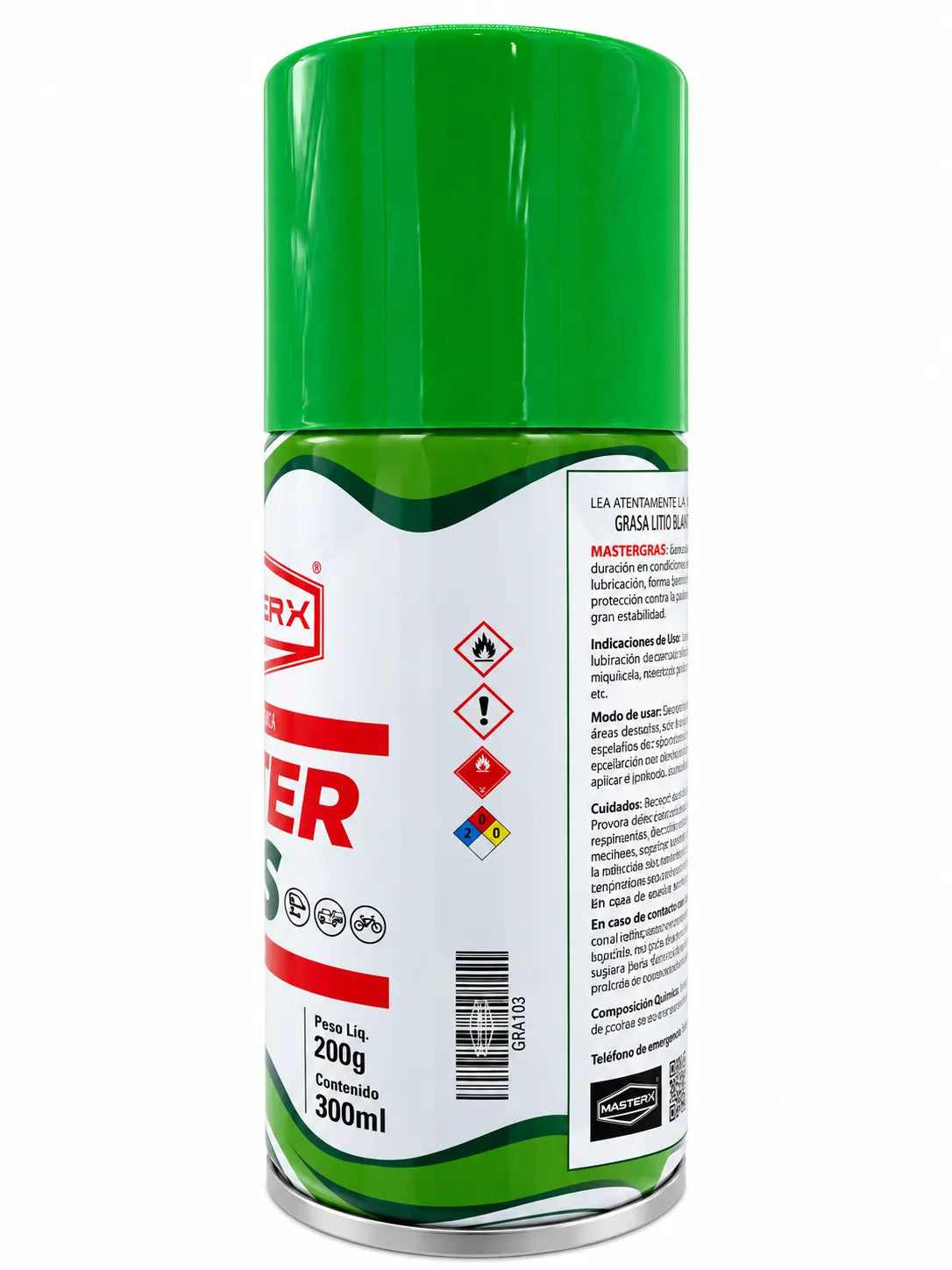 GRASA LITIO BLANCA 200GRS MASTERGRAS