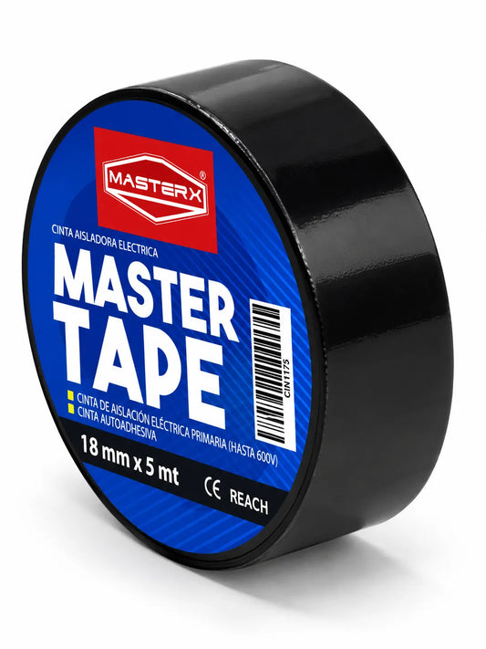 CINTA AISLADORA 3/4 X 05 MT NEGRA #1500 MASTERX