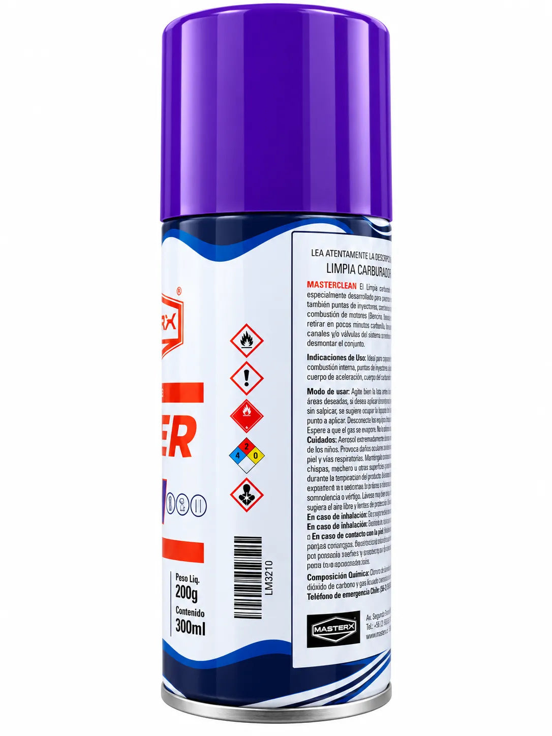 LIMPIA CARBURADOR 200GR MASTERCLEAN