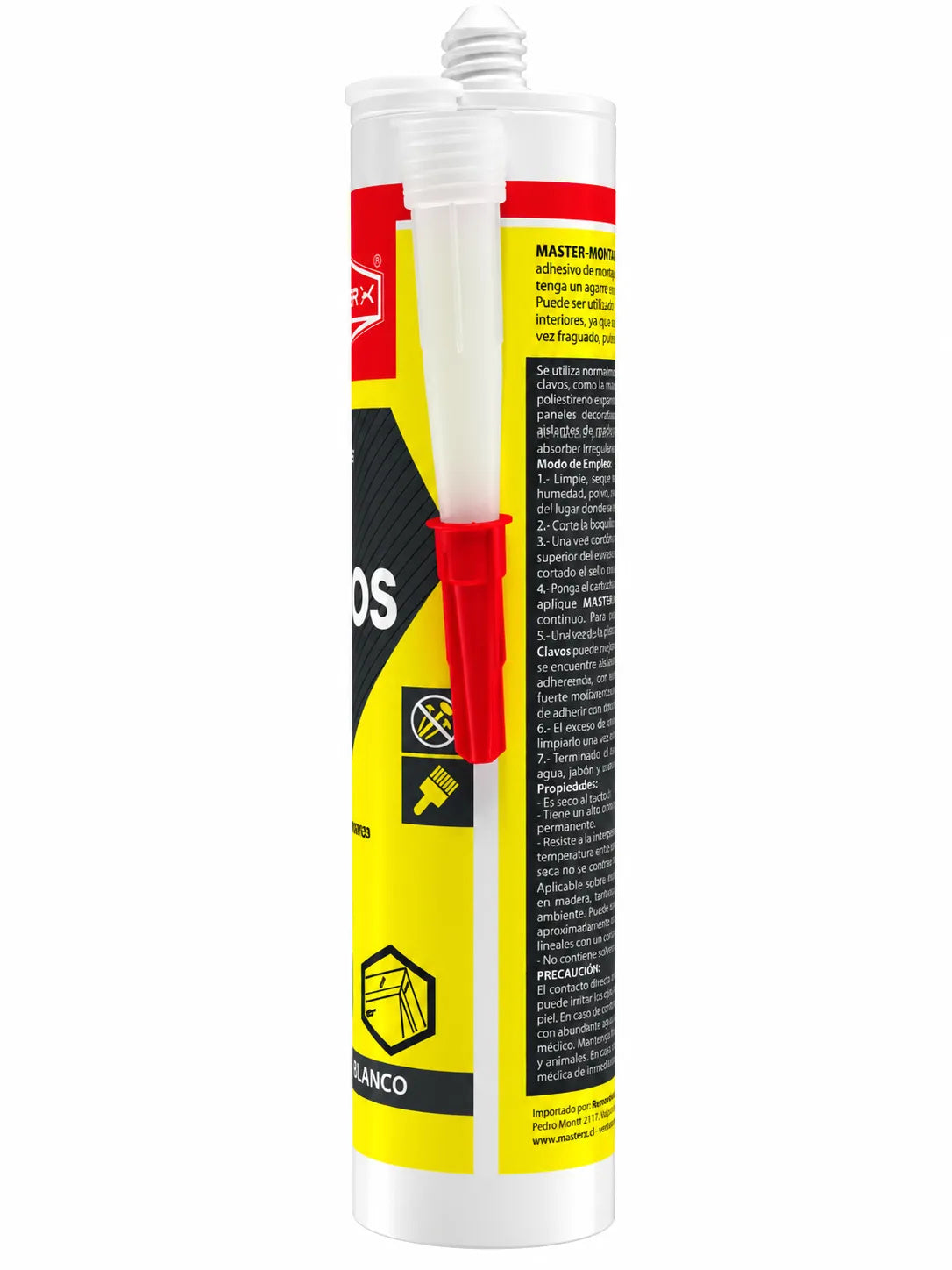 ADHESIVO MONTAJE SIN CLAVO 300ML PL-500 MASTERMONT