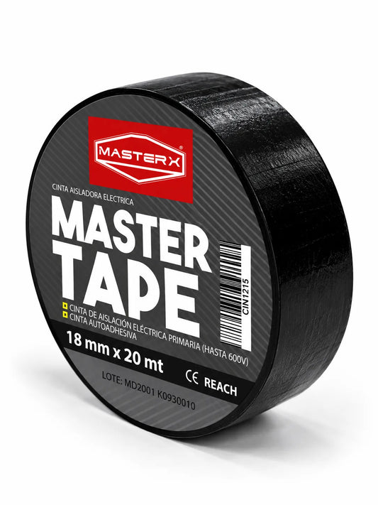 CINTA AISLADORA 3/4 X 20 MT NEGRA #1500 MASTERX