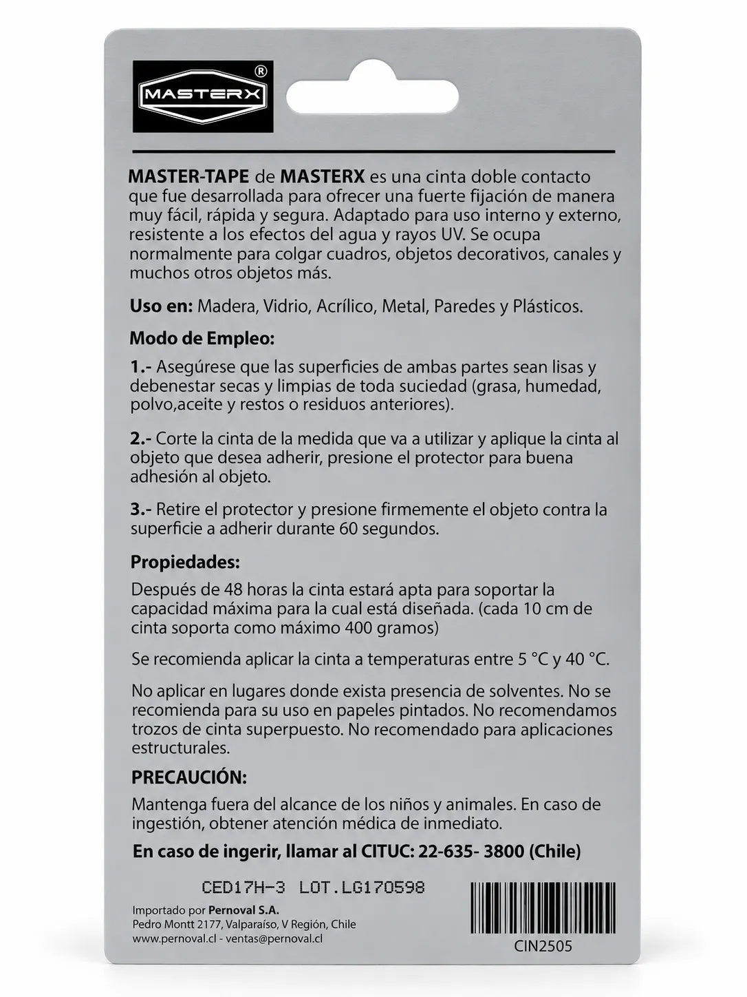 CINTA MONTAJE DOBLE ADHES. 25MM X 2M TRANSPARENT M