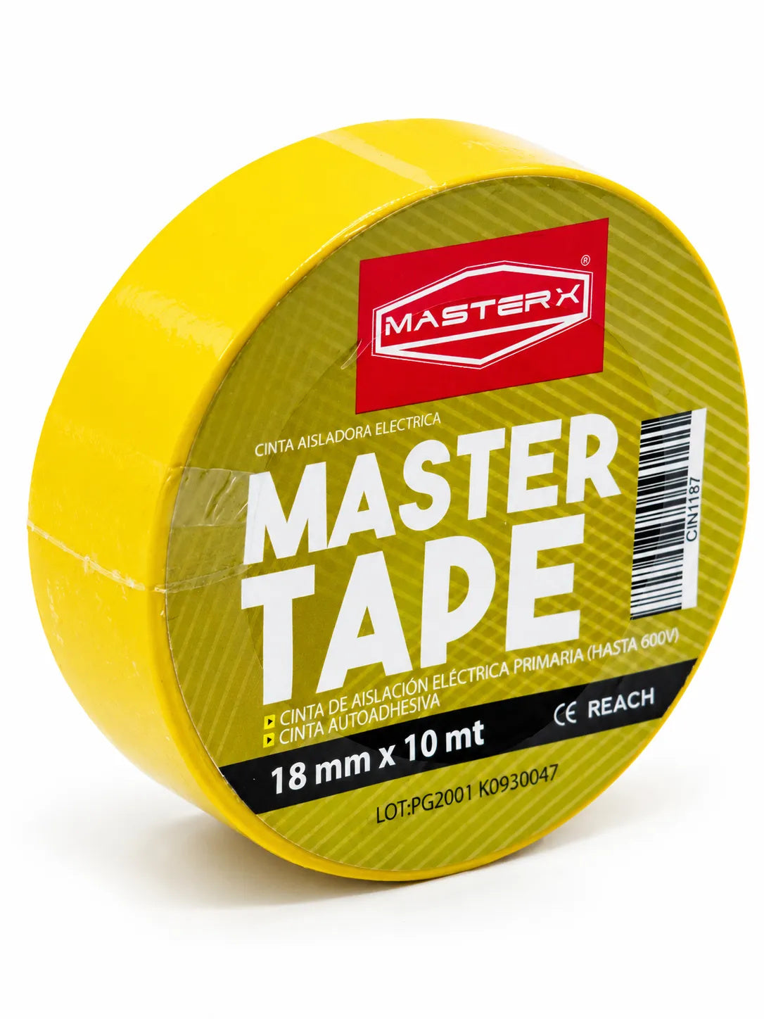 CINTA AISLADORA 3/4 X 10 MT AMARILLO #1500 MASTERX