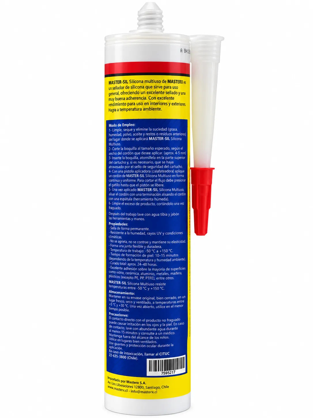 SILICONA UNIVERSAL TRANSPARENTE 300ML MASTERSIL