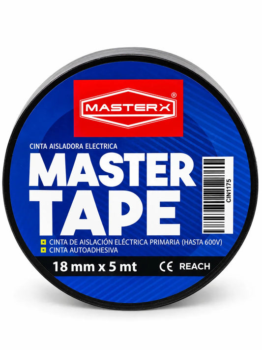 CINTA AISLADORA 3/4 X 05 MT NEGRA #1500 MASTERX