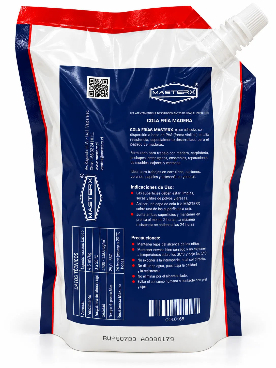 COLA FRIA MADERAS BOLSA 1KGR MASTERX