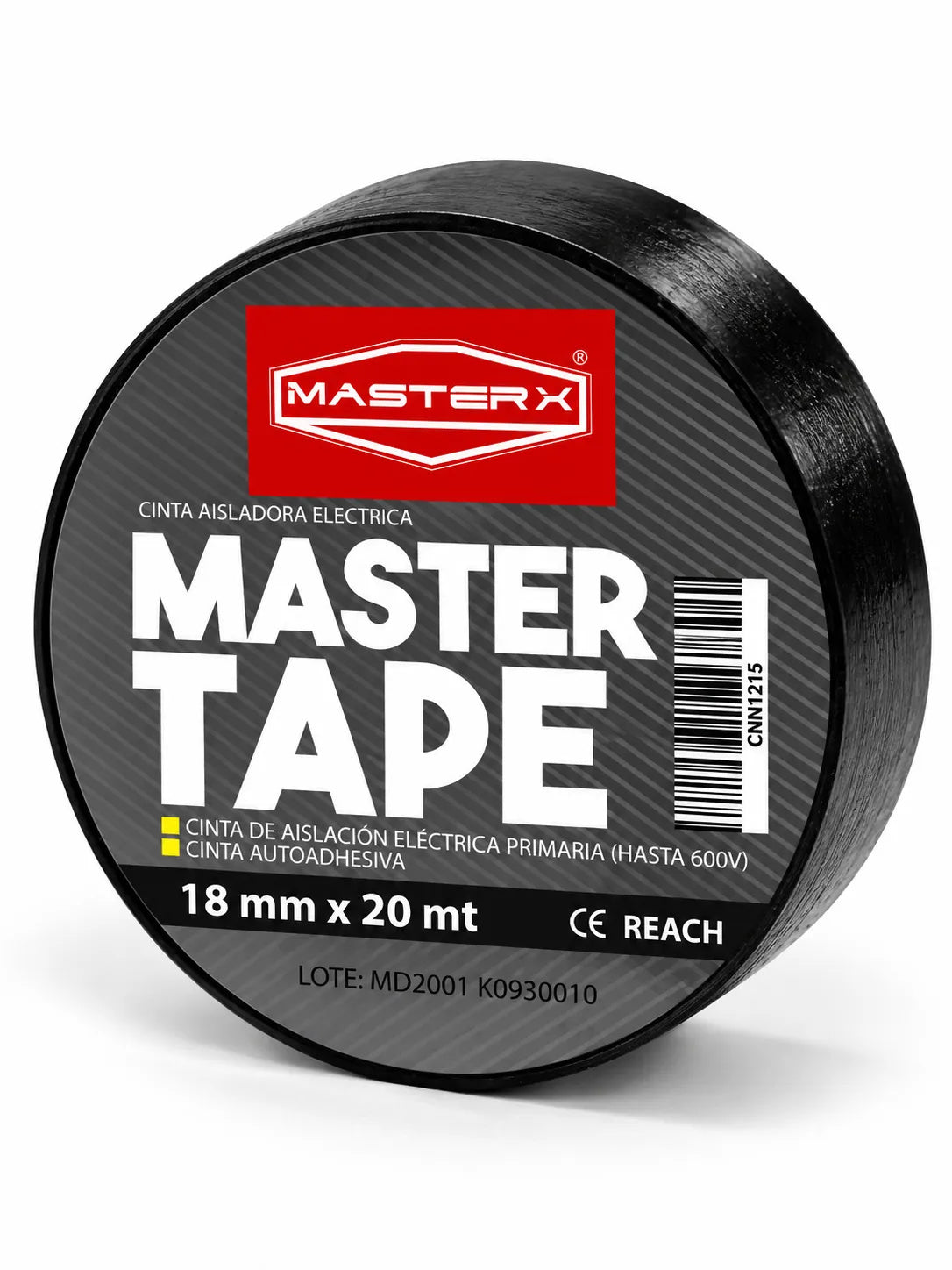 CINTA AISLADORA 3/4 X 20 MT NEGRA #1500 MASTERX