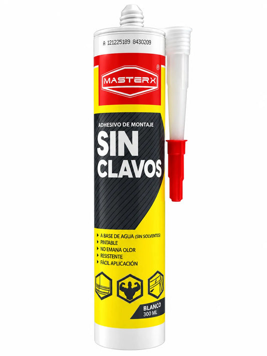 ADHESIVO MONTAJE SIN CLAVO 300ML PL-500 MASTERMONT