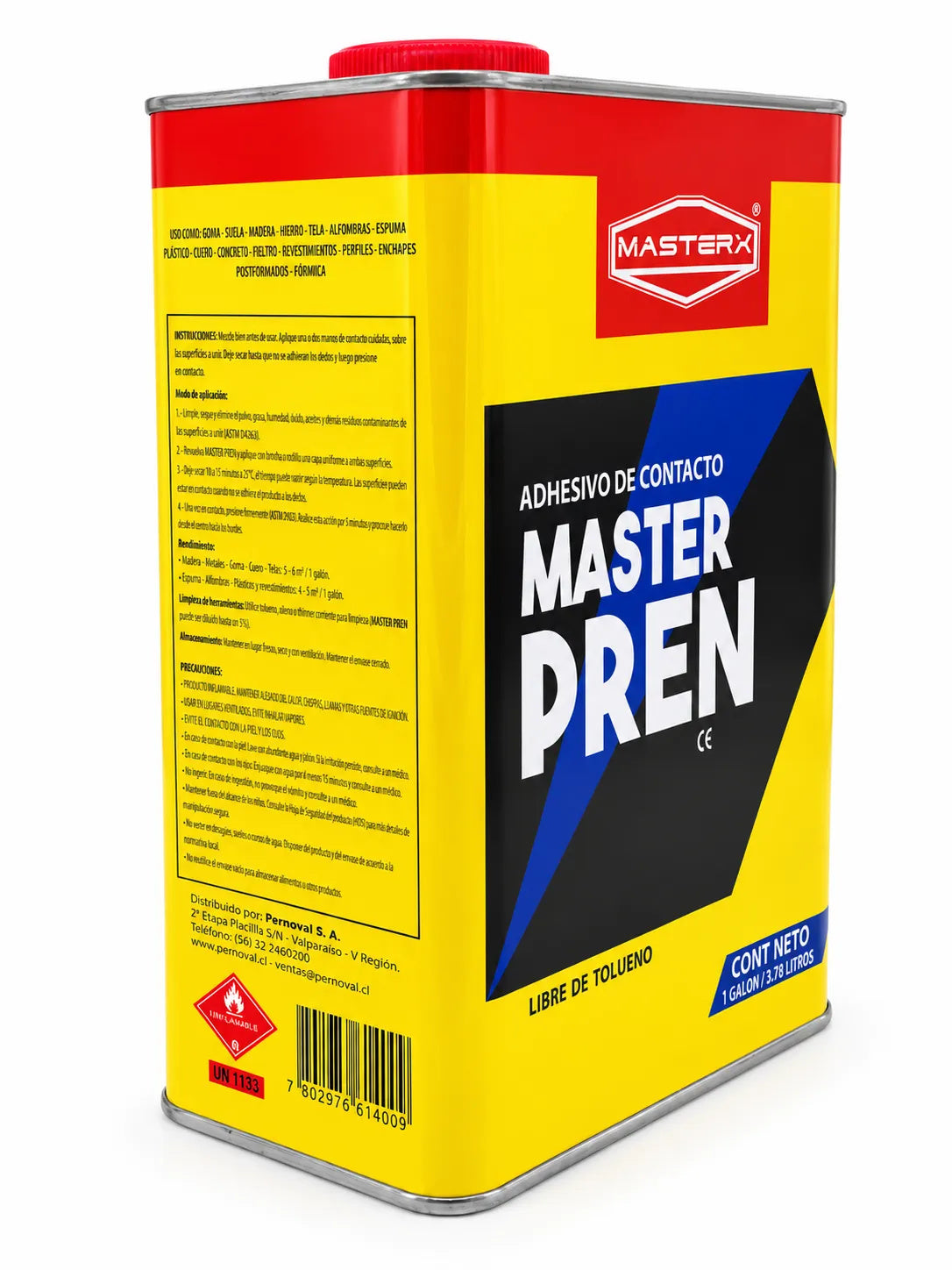 ADHESIVO CONTA MASTERPREN 60 1 GL TARRO MASTERX