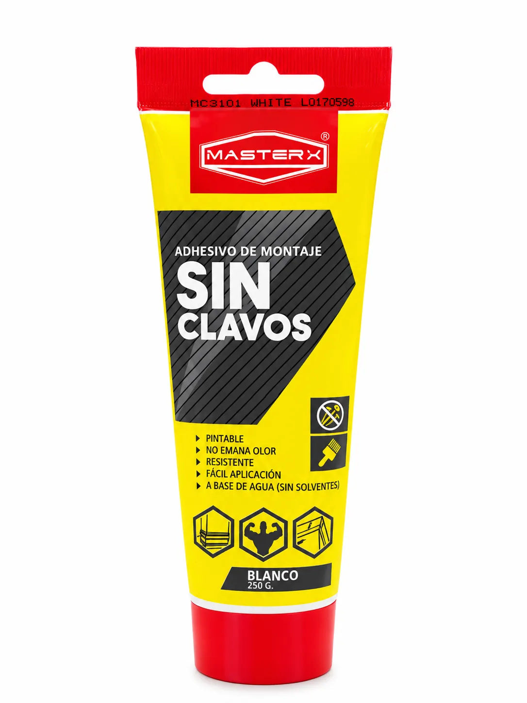 ADHESIVO MONTAJE SIN CLAVO POMO 250GR MASTERMONT