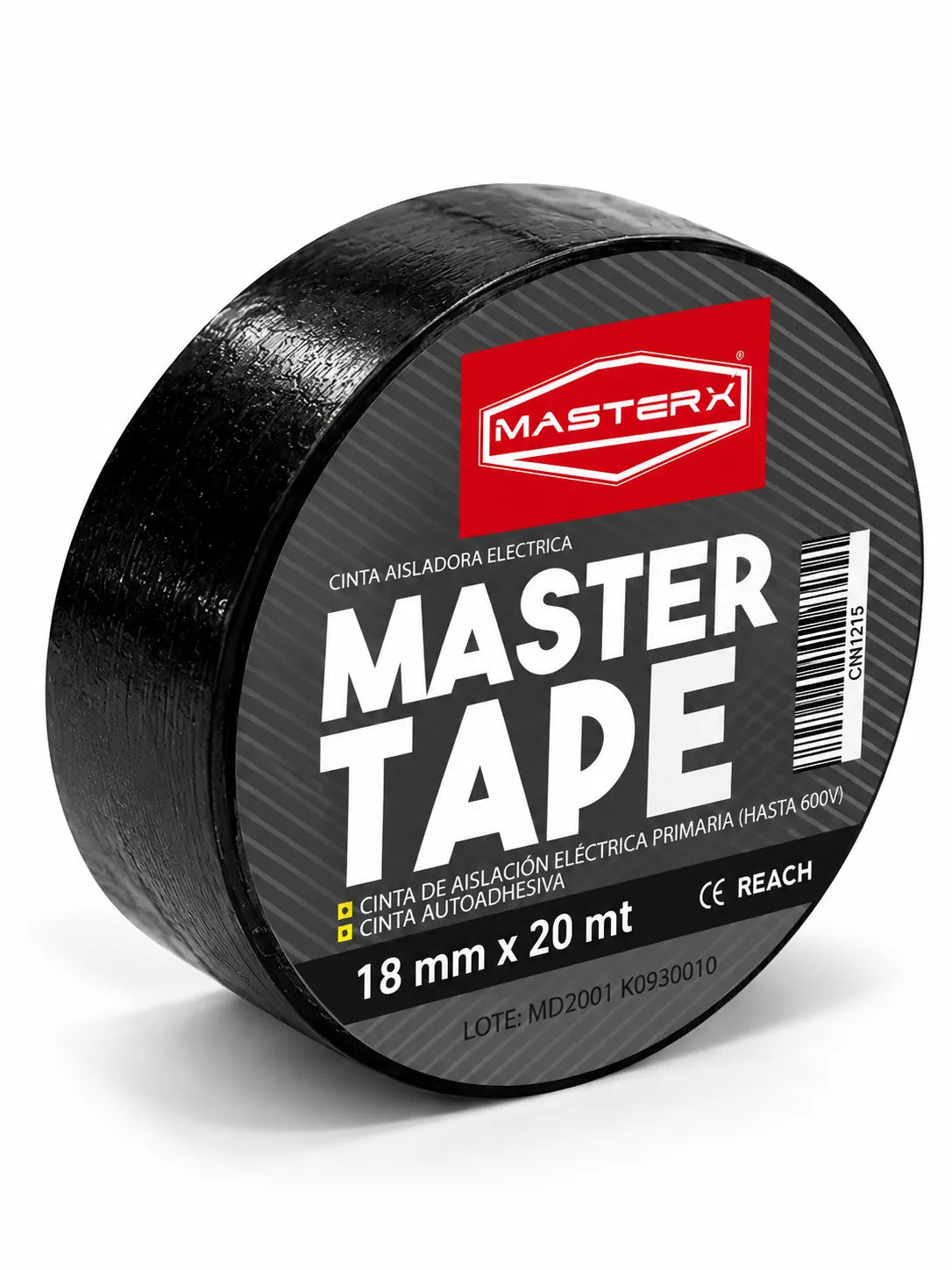 CINTA AISLADORA 3/4 X 20 MT NEGRA #1500 MASTERX