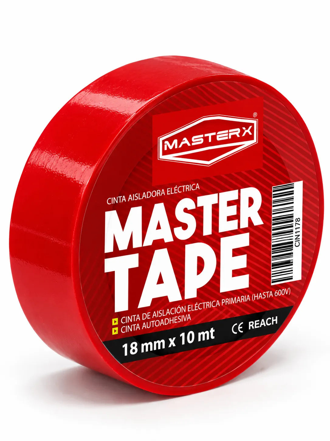 CINTA AISLADORA 3/4 X 10 MT ROJA #1500MASTERX
