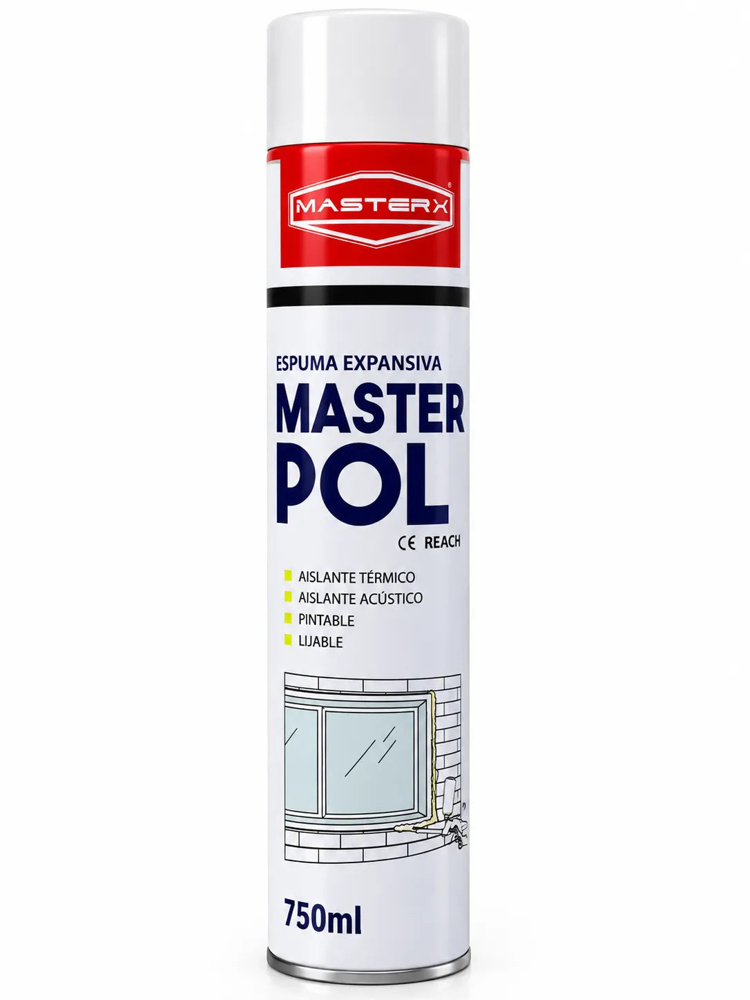 ESPUMA POLIURETANO EXPANS 750ML SPRAY NORMAL