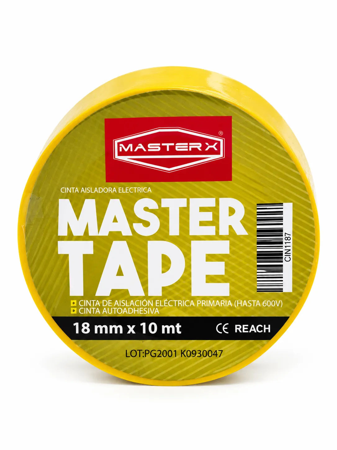CINTA AISLADORA 3/4 X 10 MT AMARILLO #1500 MASTERX
