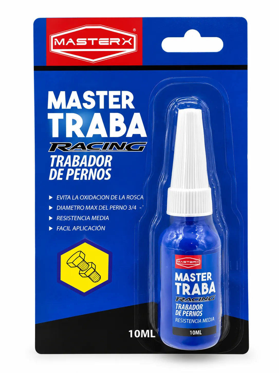 TRABADOR RES.MEDIA ROSCADAS 242 10GR AZUL MASTERX