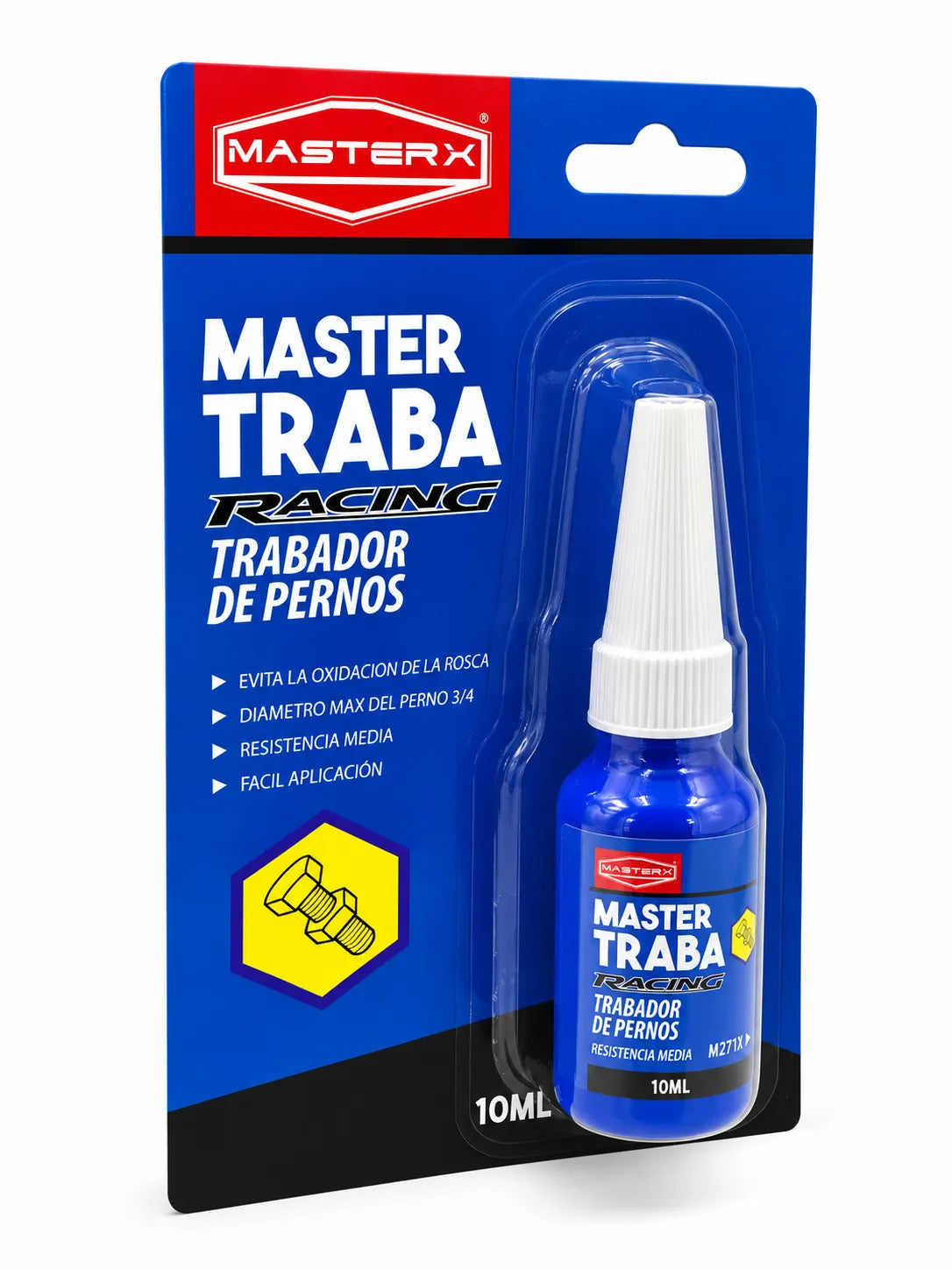 TRABADOR RES.MEDIA ROSCADAS 242 10GR AZUL MASTERX