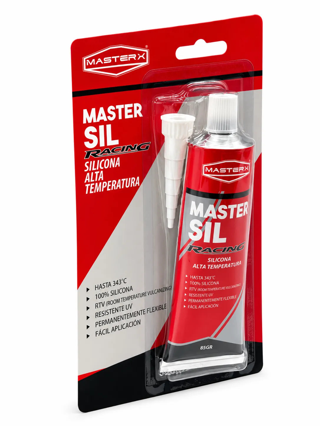 SILICONA ACETI ROJA 343ºC ALTA T° 85GR MASTERSIL