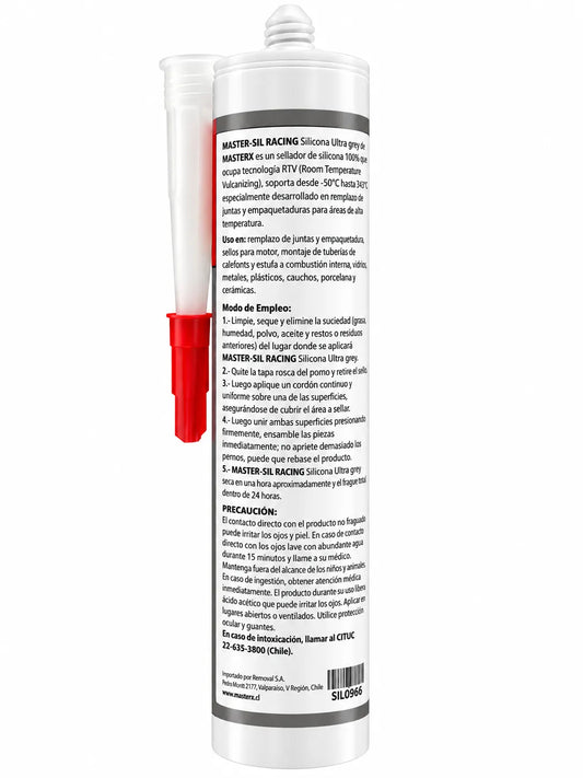 SILICONA SUPER GREY OXIMICA 300ML MASTERSIL