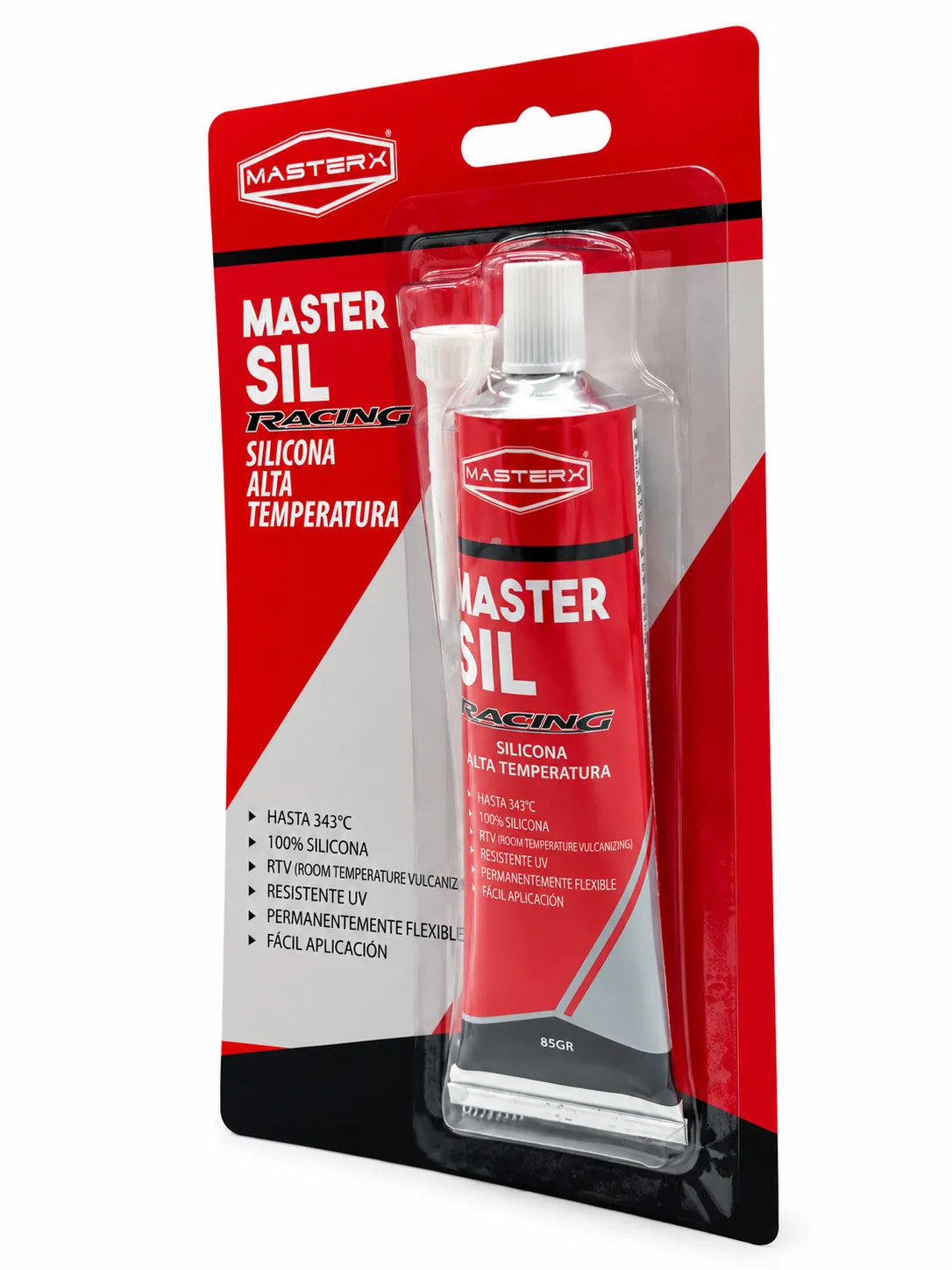 SILICONA ACETI ROJA 343ºC ALTA T° 85GR MASTERSIL