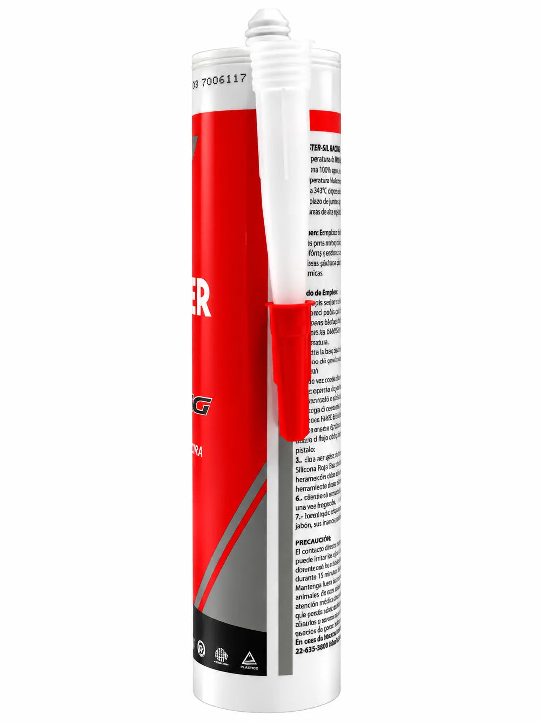 SILICONA ROJA 300ML RTV ALTA T° 343 °C MASTERSIL