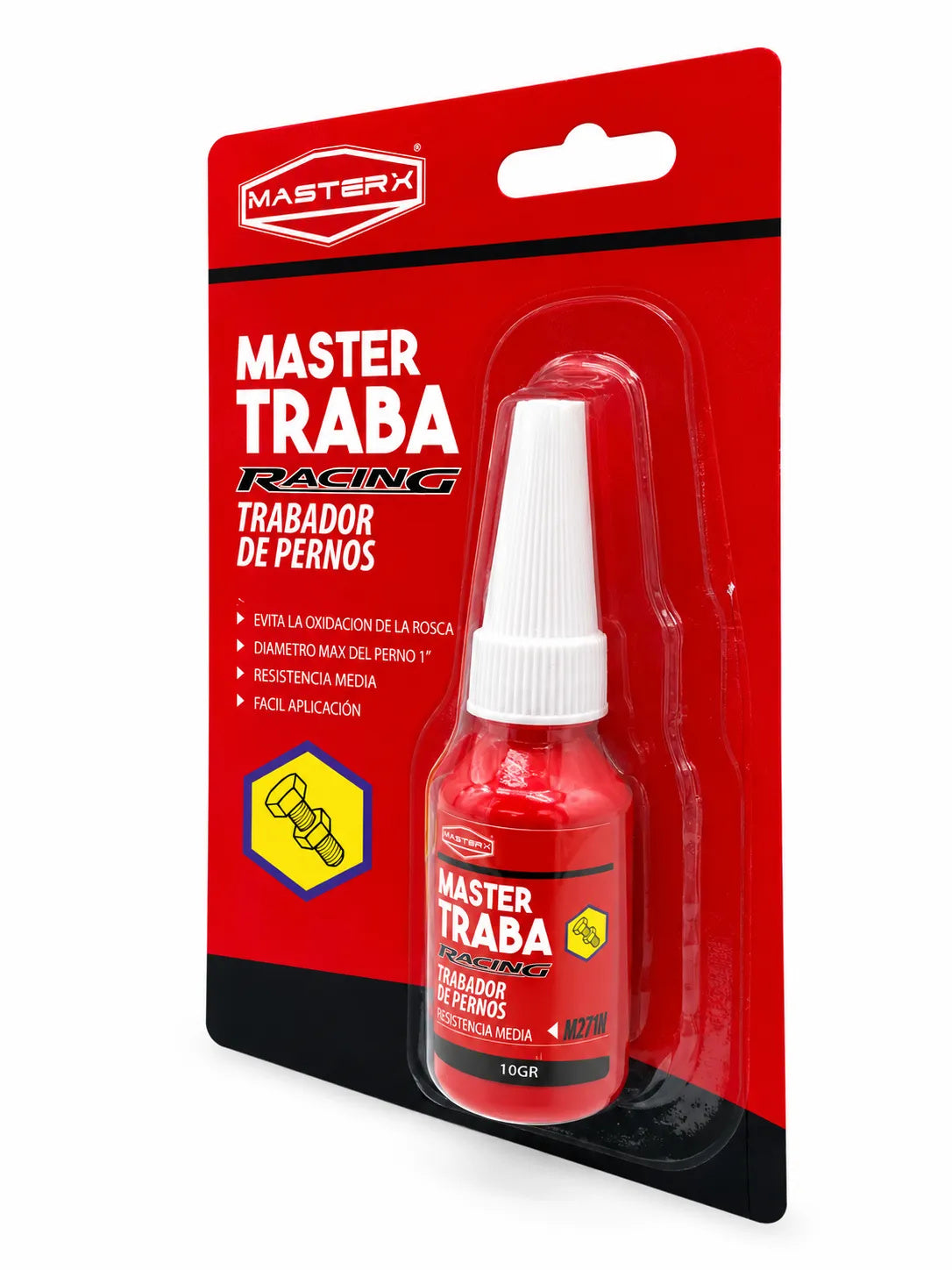 TRABADOR RES.ALTA ROSCADAS 271 10GR ROJO MASTERTRA