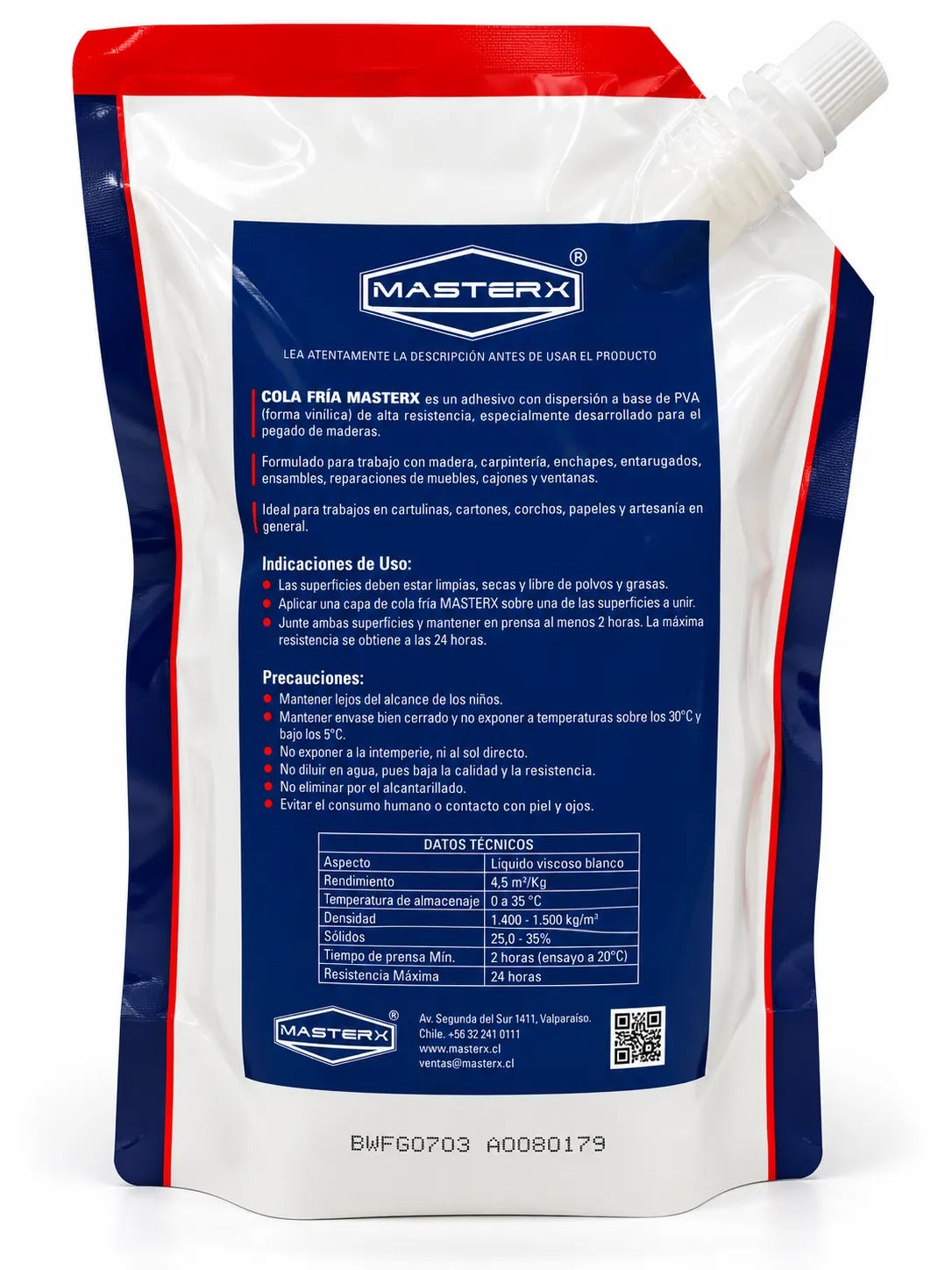 COLA FRIA MADERAS BOLSA 500GR MASTERX